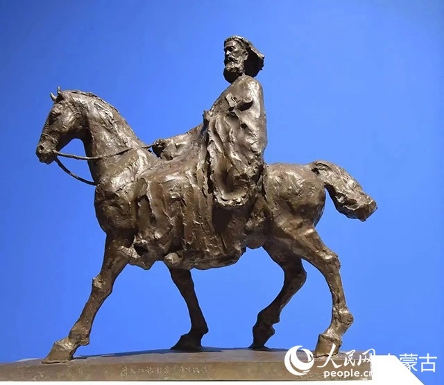 吳為山作品《馬可波羅》。人民網(wǎng)記者 富麗娟攝