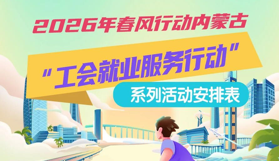 2026年春風(fēng)行動內(nèi)蒙古“工會就業(yè)服務(wù)行動”系列活動1月25日來啦,線上+線下雙軌齊行,好崗“零距離”
