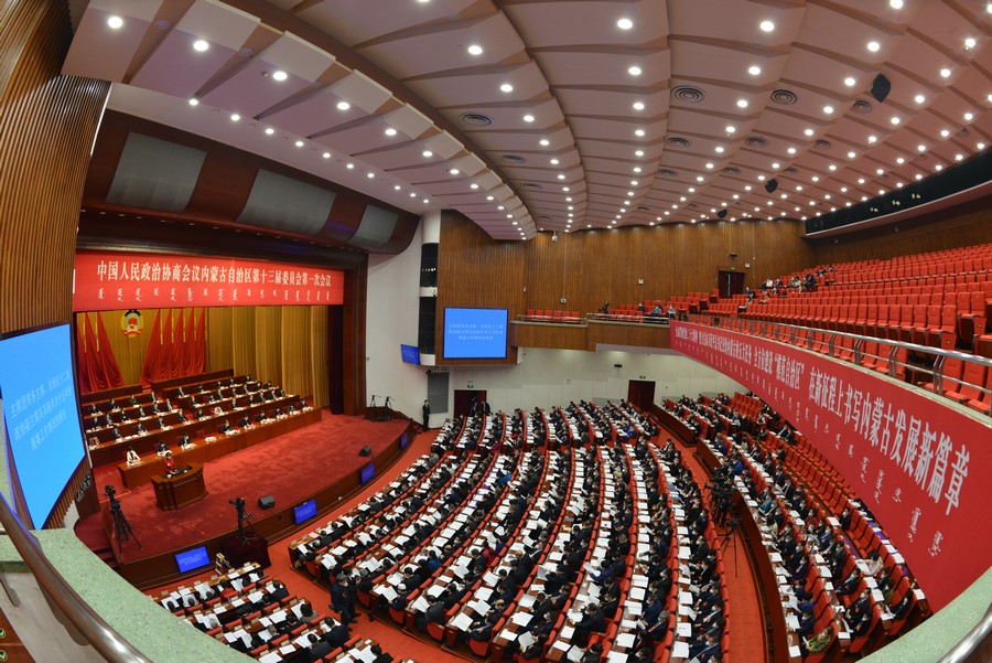 【組圖】自治區(qū)政協(xié)十三屆一次會(huì)議隆重開幕（2）