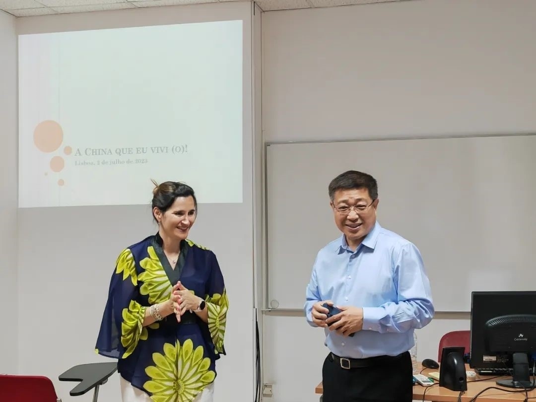 里斯本大學(xué)孔子學(xué)院組織漢語(yǔ)角活動(dòng)。 圖片來(lái)源：里斯本大學(xué)孔子學(xué)院公眾號(hào)