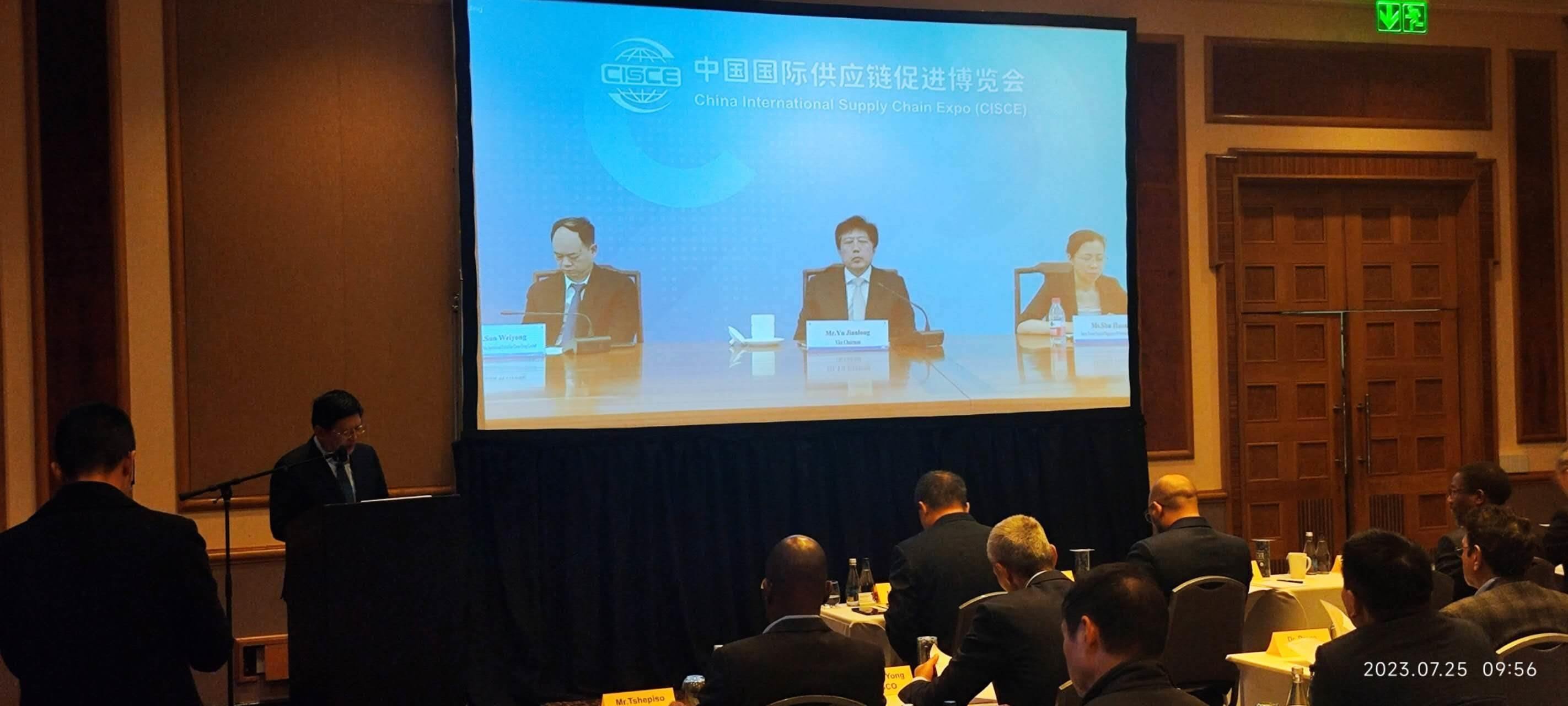 唐中東總領(lǐng)事致辭。圖片來源：貿(mào)促會(huì)