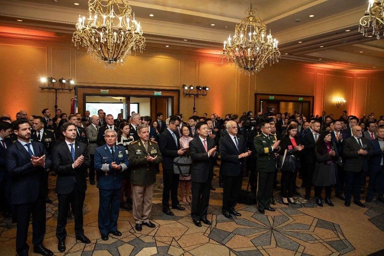 招待會(huì)現(xiàn)場(chǎng)氣氛熱烈友好。中國(guó)駐阿根廷大使館供圖