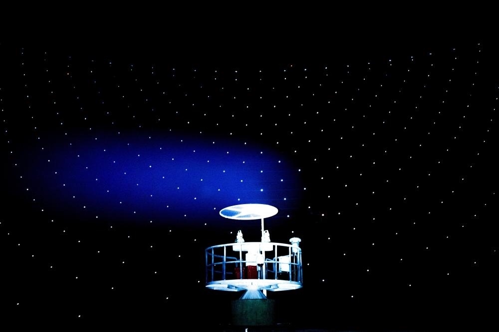 2021年3月29日拍攝的“中國天眼”測量基墩（維護保養(yǎng)期間拍攝）。新華社記者 歐東衢 攝