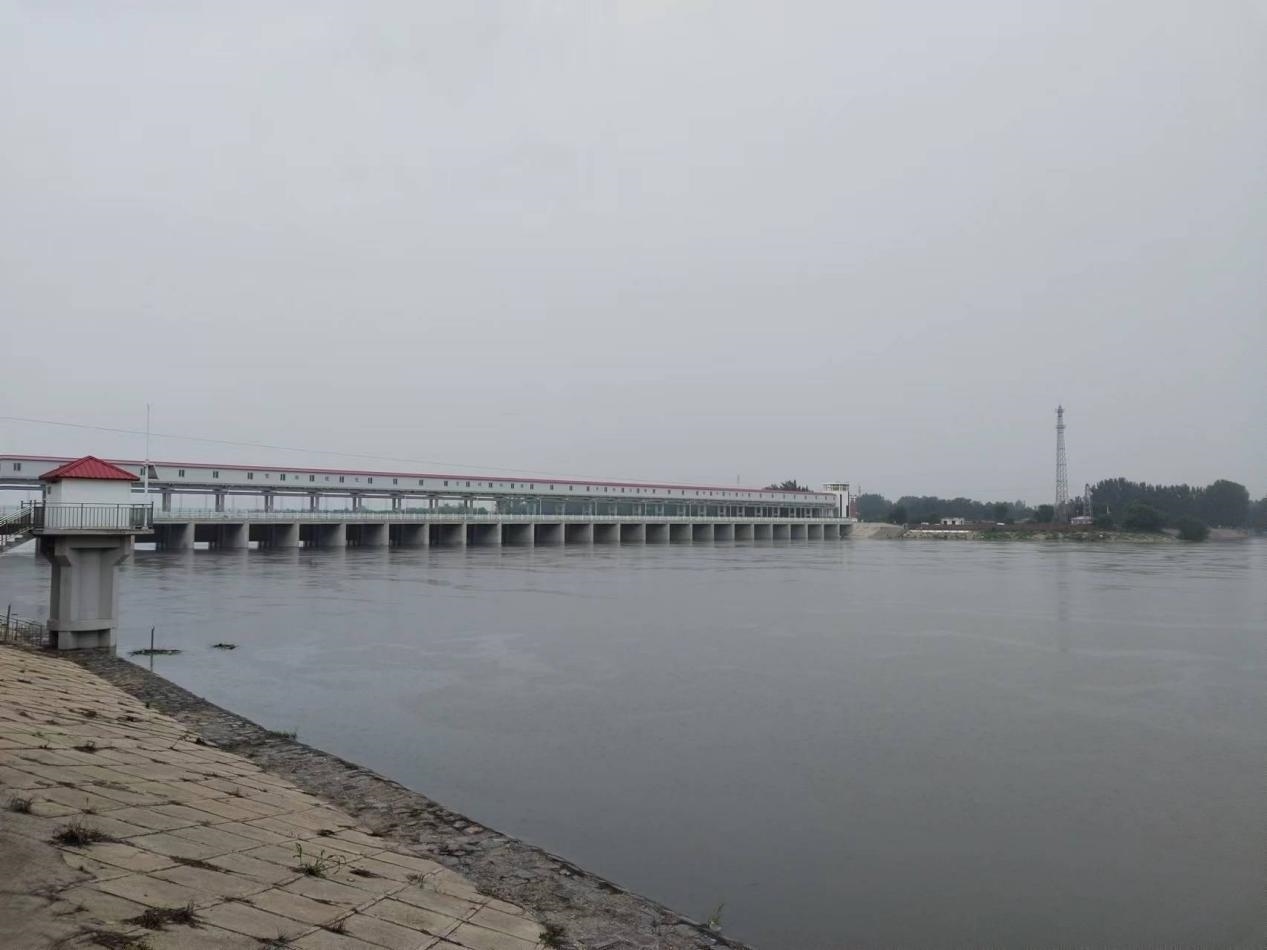獨流減河進洪閘。受訪者供圖