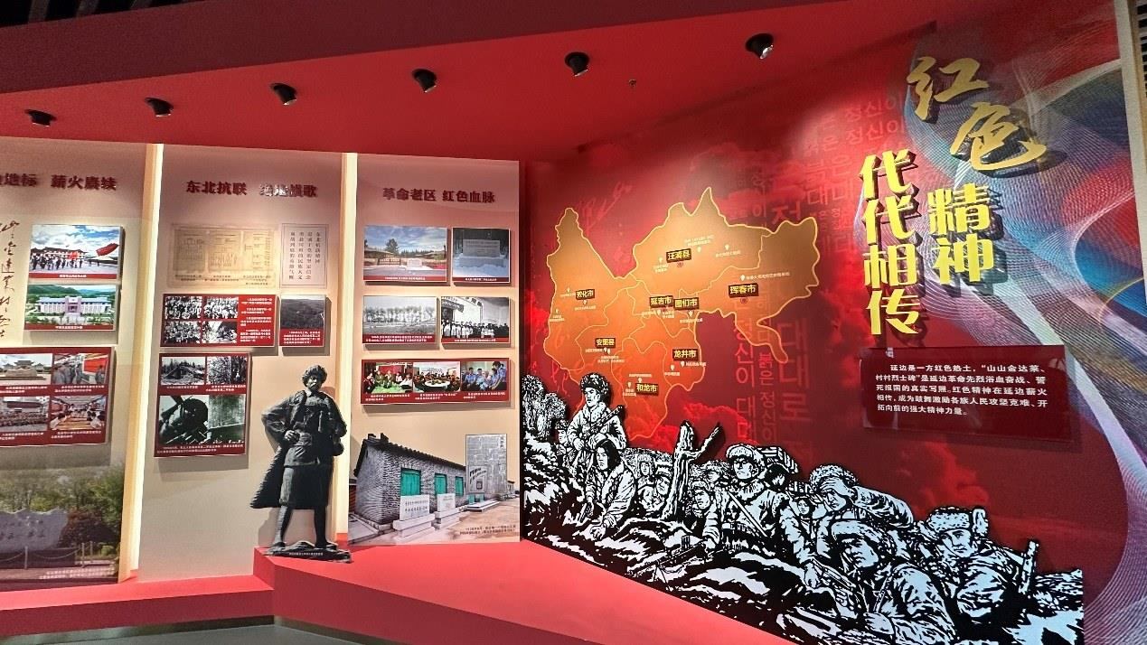 《千秋正氣-朝鮮族革命斗爭(zhēng)史陳列》展廳。人民網(wǎng)記者 金洪花攝