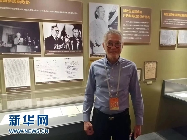 印尼廣東社團(tuán)聯(lián)合總會總主席張錦泉。新華網(wǎng)記者 侯強(qiáng) 攝