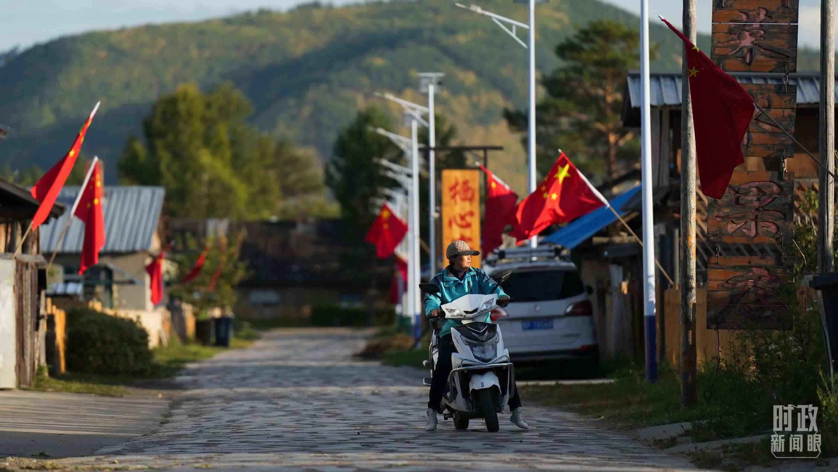 △北極村里民宿眾多。（總臺(tái)國(guó)廣記者李晉拍攝）