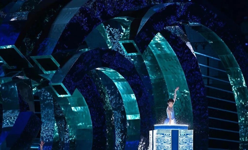 △9月23日，杭州第19屆亞洲運動會開幕式迎賓表演《水潤秋輝》。