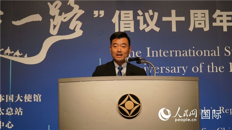 泰中“一帶一路”研究中心主任威倫發(fā)言。人民網(wǎng) 蔣曉辰攝