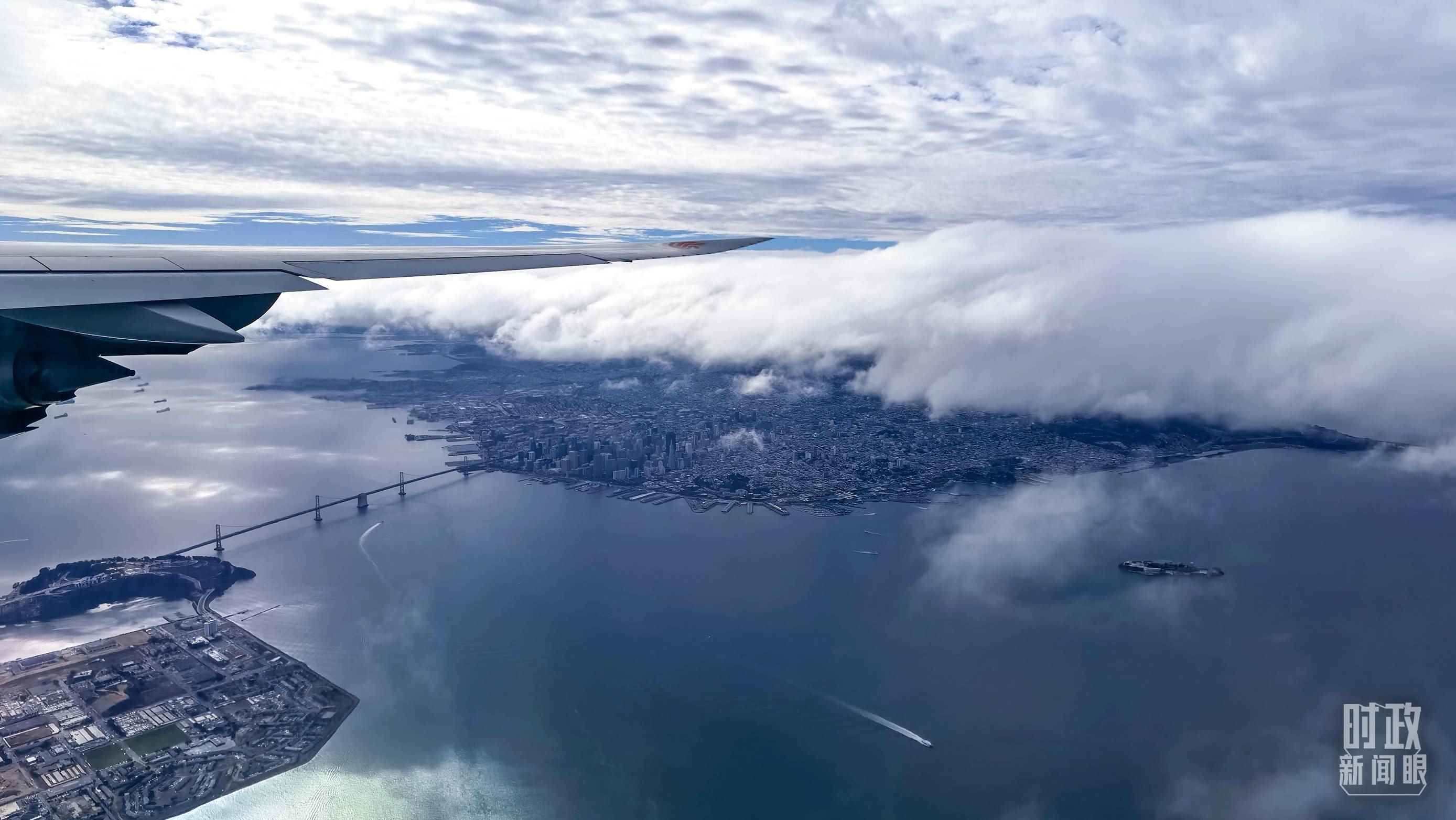 △俯瞰舊金山。（總臺(tái)央視記者馬亞陽拍攝）