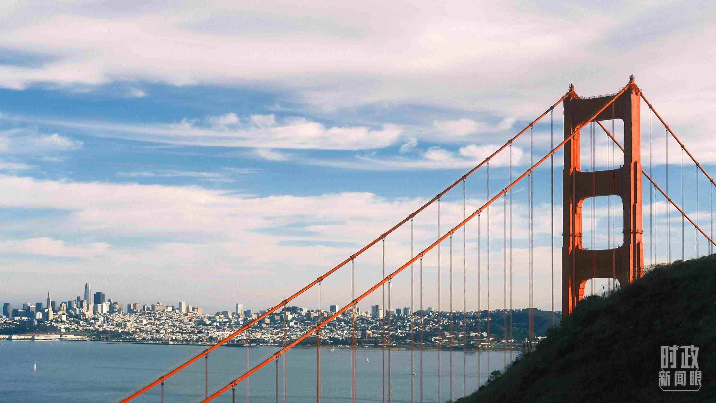 舊金山，金門大橋。（總臺央視記者盧心雨拍攝）