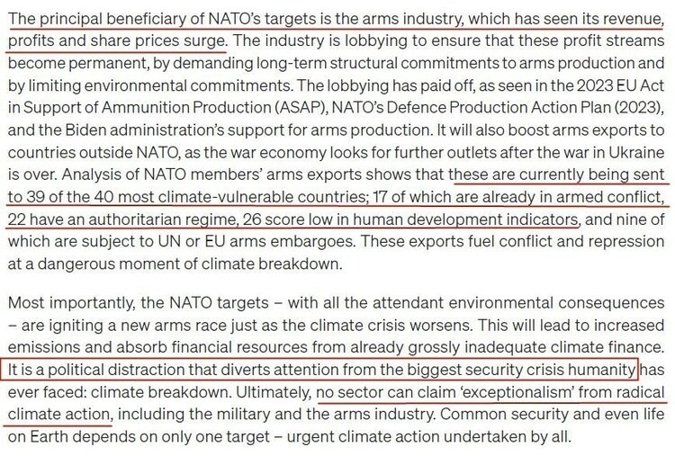 看看北約的“碳足跡”，就知道西方的氣候承諾有多扯