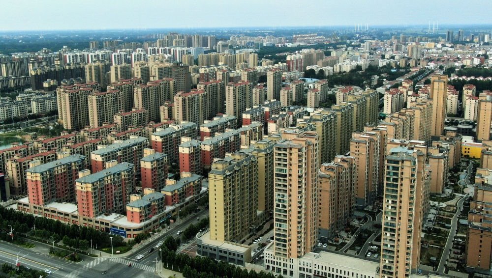 這是2021年6月23日拍攝的蘭考縣縣城（無(wú)人機(jī)照片）。新華社記者 李安 攝