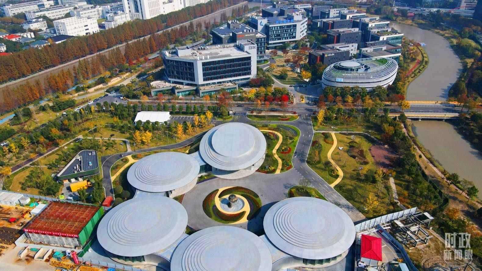 △張江科學(xué)城未來公園。（總臺(tái)央視記者范凱拍攝）