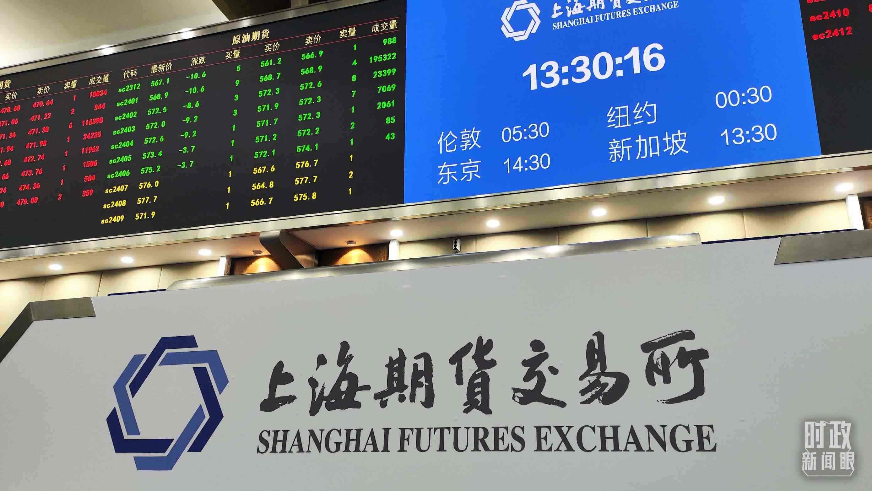 △上海期貨交易所內(nèi)。（總臺(tái)央視記者郭曉龍拍攝）