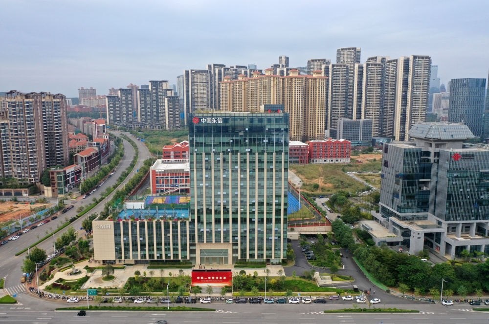 中國—東盟信息港（無人機(jī)照片）。