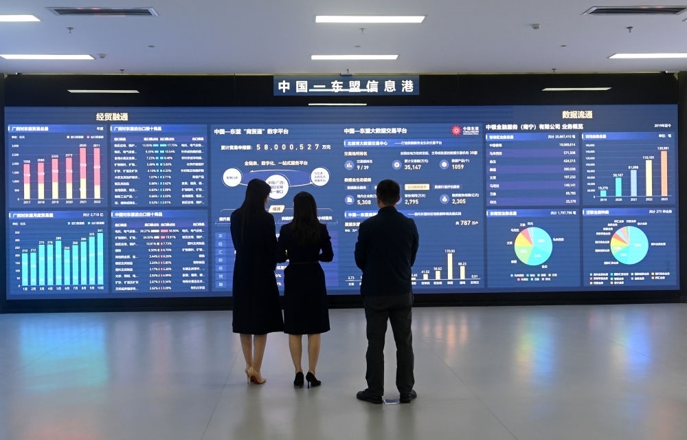 中國—東盟信息港股份有限公司展廳。