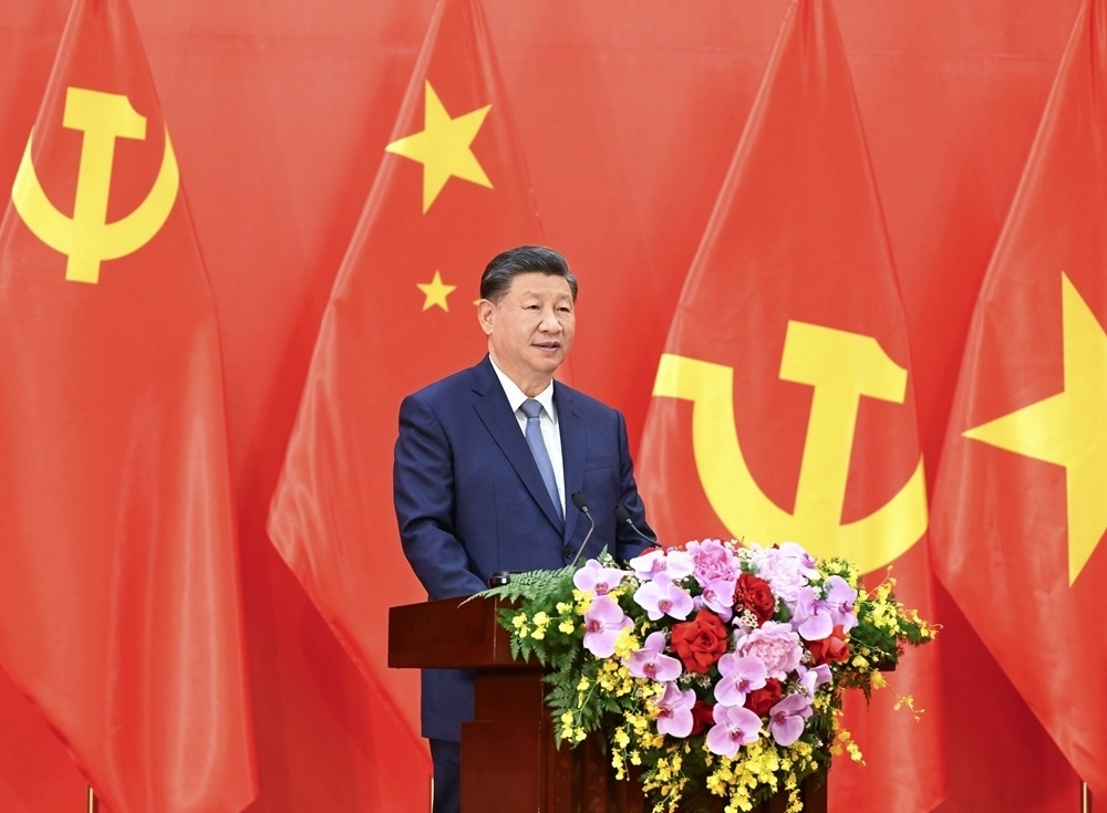 習(xí)近平總書記發(fā)表題為《賡續(xù)傳統(tǒng)友誼，開創(chuàng)中越命運(yùn)共同體建設(shè)新征程》的重要講話。