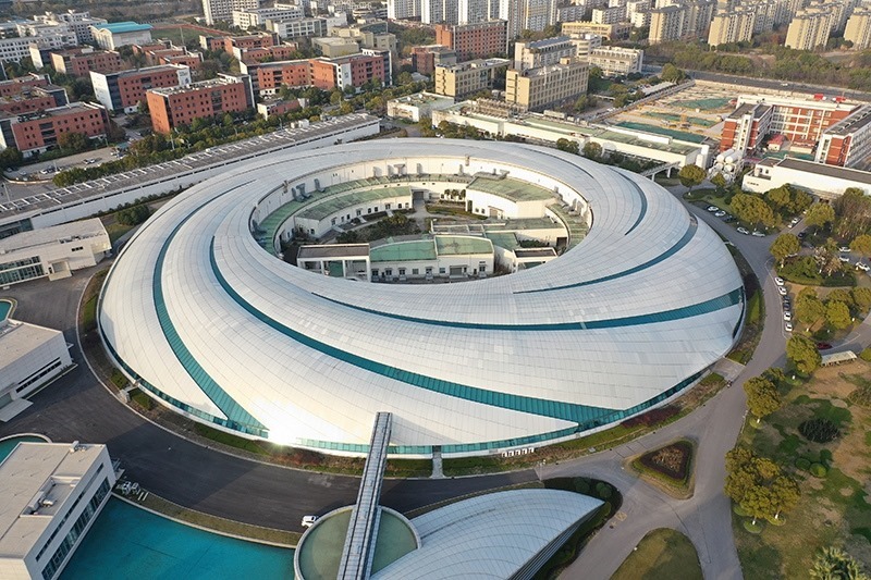 2019年3月12日，航拍上海光源項目。