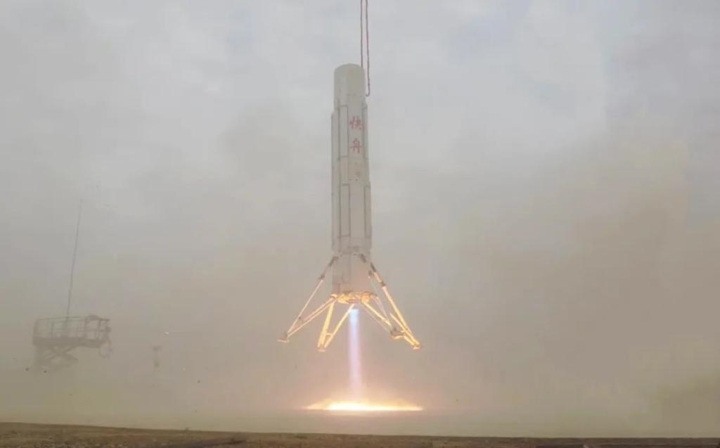 圖為垂直起降試驗。（中國航天科工集團供圖）