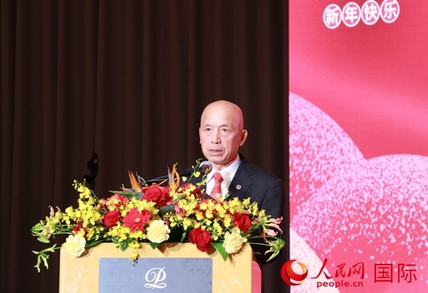 全華聯(lián)理事長賀乃和致辭。人民網(wǎng) 許可攝