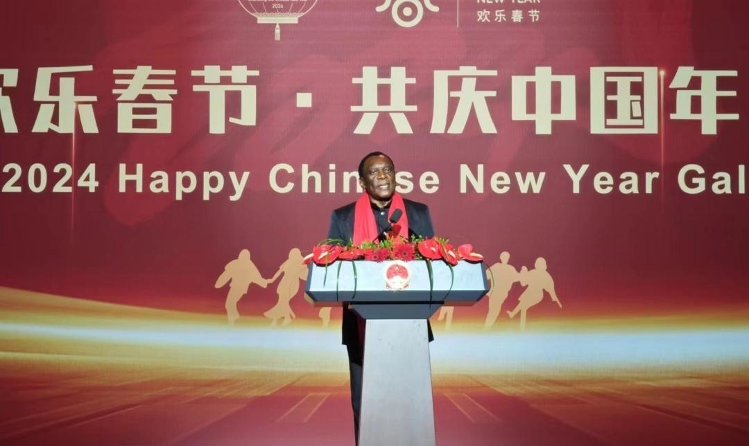 南非駐華大使謝勝文閣下致辭。中國(guó)駐南非大使館供圖