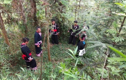 “瑤老”人民調(diào)解員翻山越嶺開展現(xiàn)場(chǎng)調(diào)解。