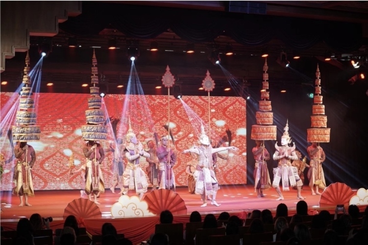 圖為2024“歡樂春節(jié)”中泰互致新春賀辭活動(dòng)現(xiàn)場。 中國駐泰國大使館文化處供圖