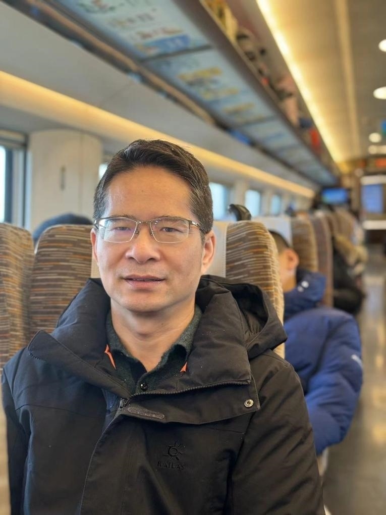 楊萬(wàn)坤乘坐高鐵往返京津。（采訪(fǎng)對(duì)象供圖）