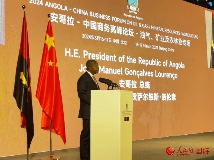 安哥拉總統(tǒng)若昂·曼努埃爾·貢薩爾維斯·洛倫索。人民網(wǎng)記者 張榮攝