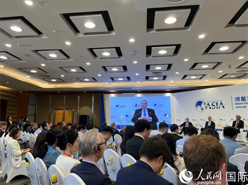 3月27日，博鰲亞洲論壇2024年年會(huì)“全球地緣政治展望”分論壇現(xiàn)場(chǎng)。人民網(wǎng) 艾里士攝