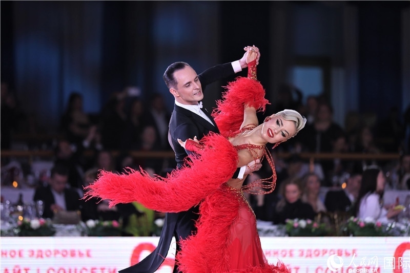 第五屆“克里姆林宮杯”國標舞錦標賽現(xiàn)場。于子恒攝