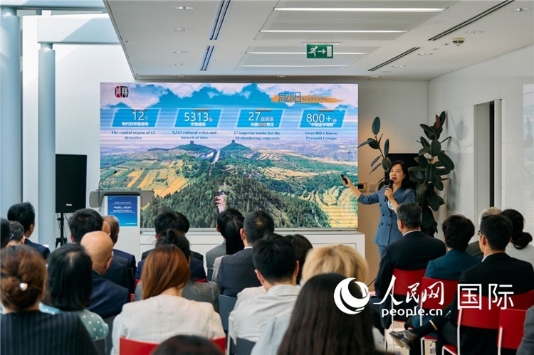 咸陽市招商局局長王苗致辭。