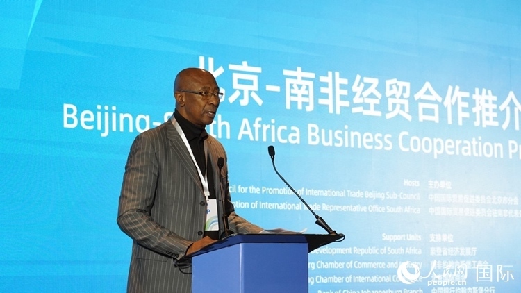 布萊克廳長致辭。人民網(wǎng) 劉暢攝