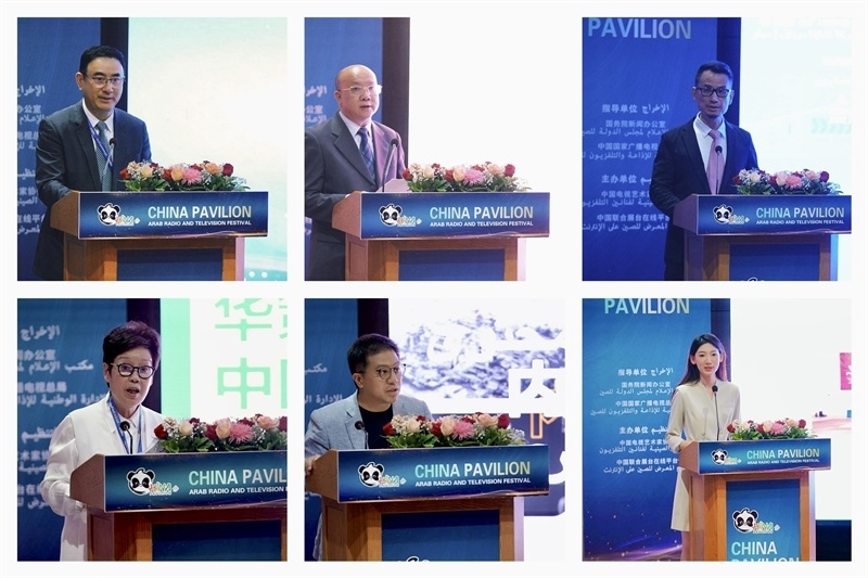 中國(guó)視聽(tīng)機(jī)構(gòu)代表推介優(yōu)秀作品。主辦方供圖