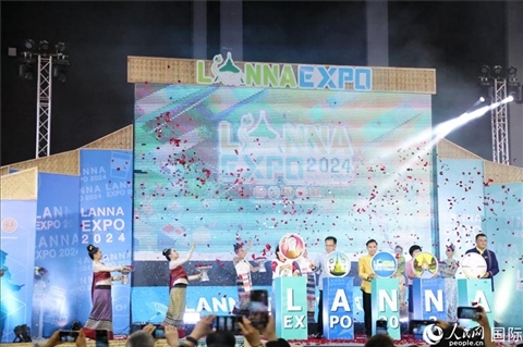 7月9日，2024年蘭納博覽會開幕式在清邁國際會展中心舉行。人民網(wǎng)記者楊一攝