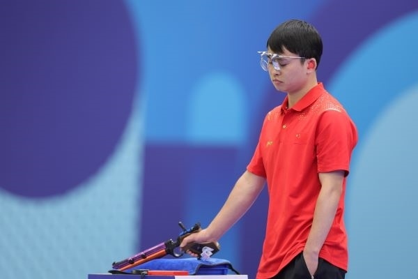 謝瑜在比賽中。 人民日?qǐng)?bào)報(bào)道團(tuán) 陶相安攝