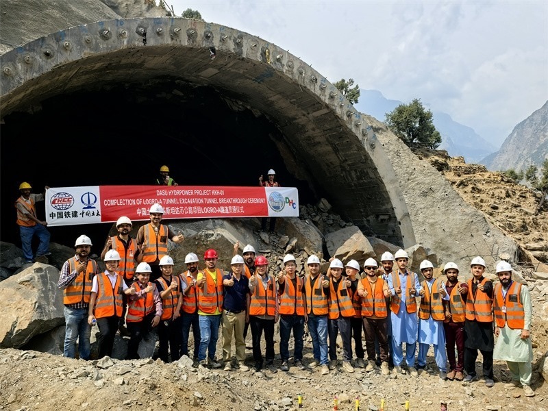 7月29日貫通儀式現(xiàn)場圖片。中國土木工程集團(tuán) 供圖