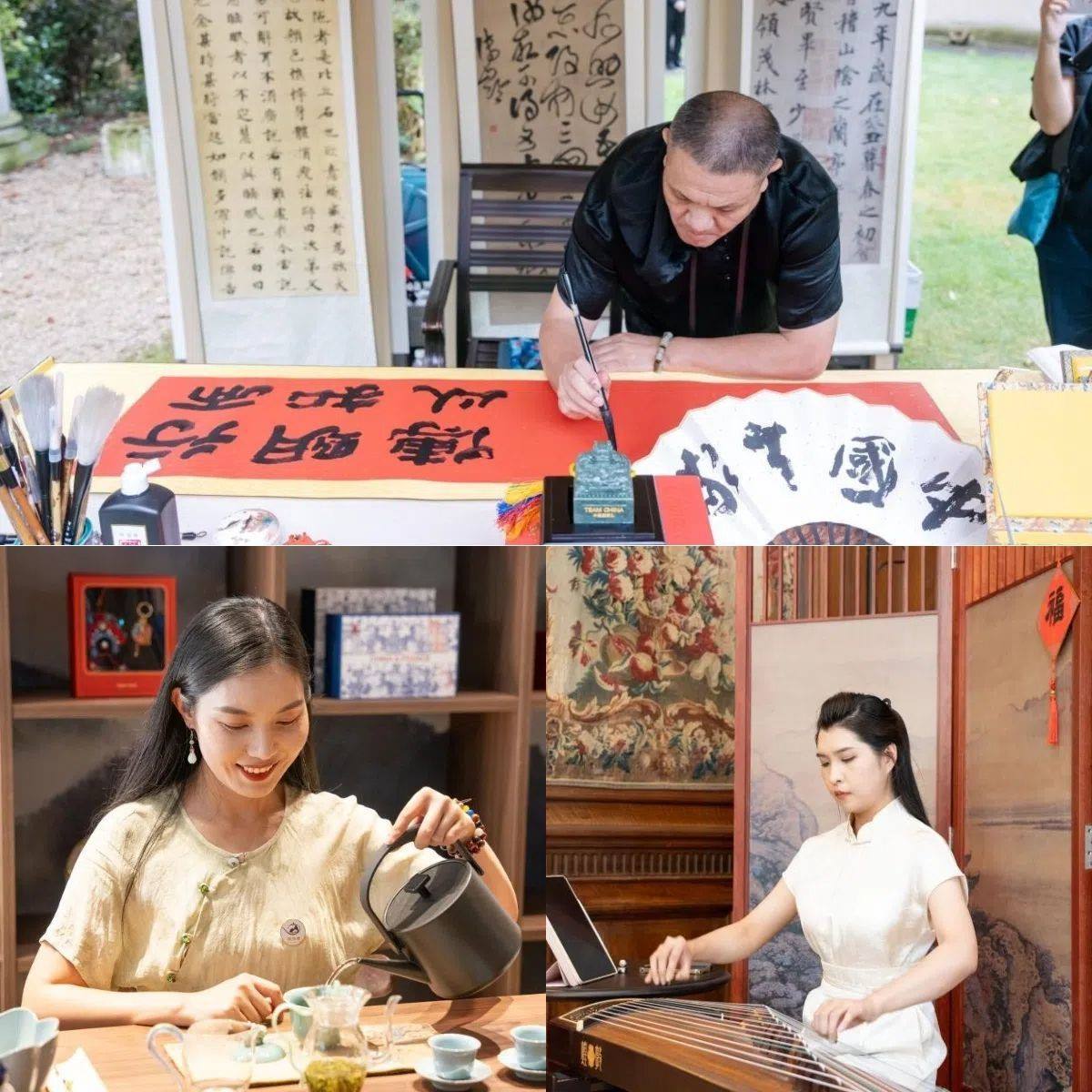 中國非遺與傳統(tǒng)文化展區(qū)引人入勝。 “中國之家”供圖