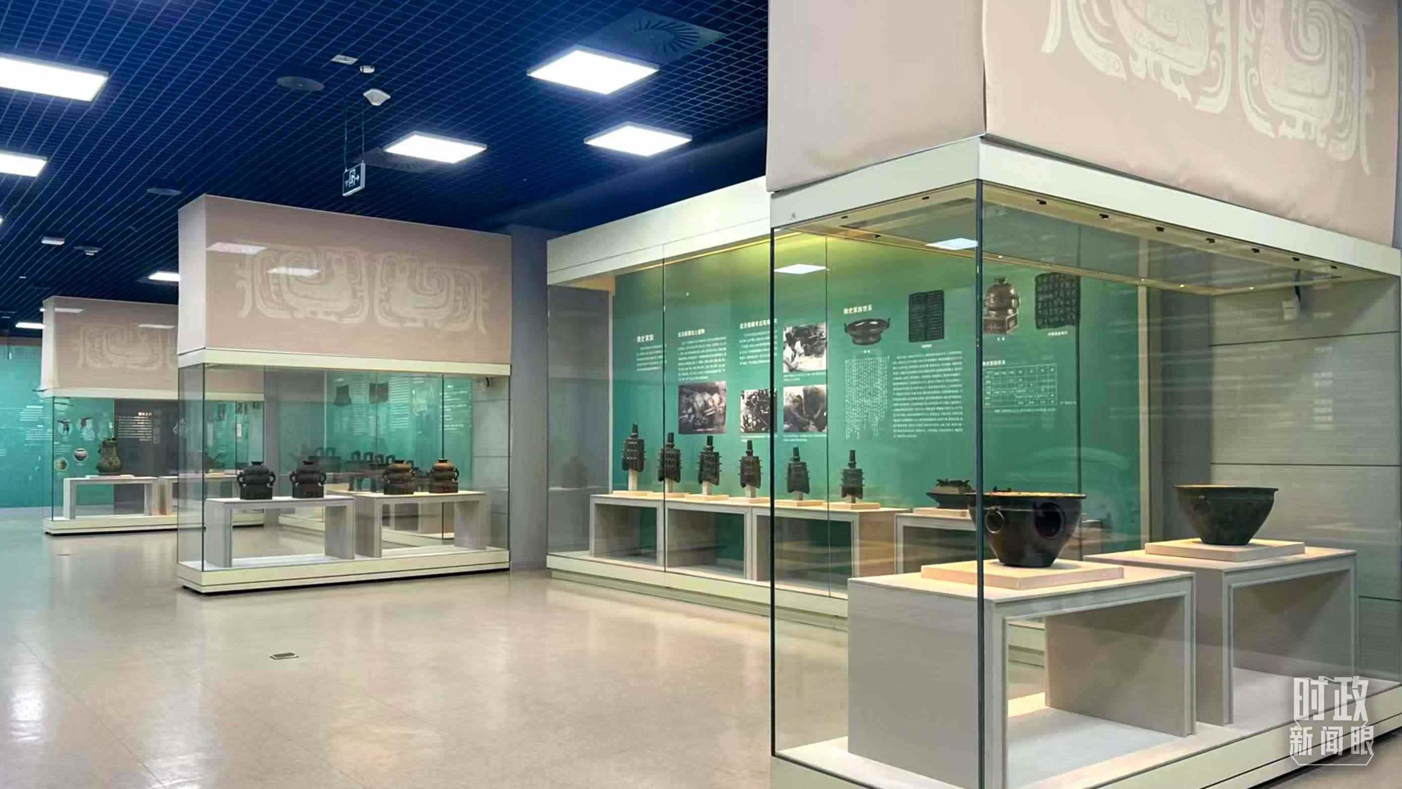 △ 寶雞青銅器博物院內(nèi)展陳。（總臺(tái)記者崔剛拍攝）