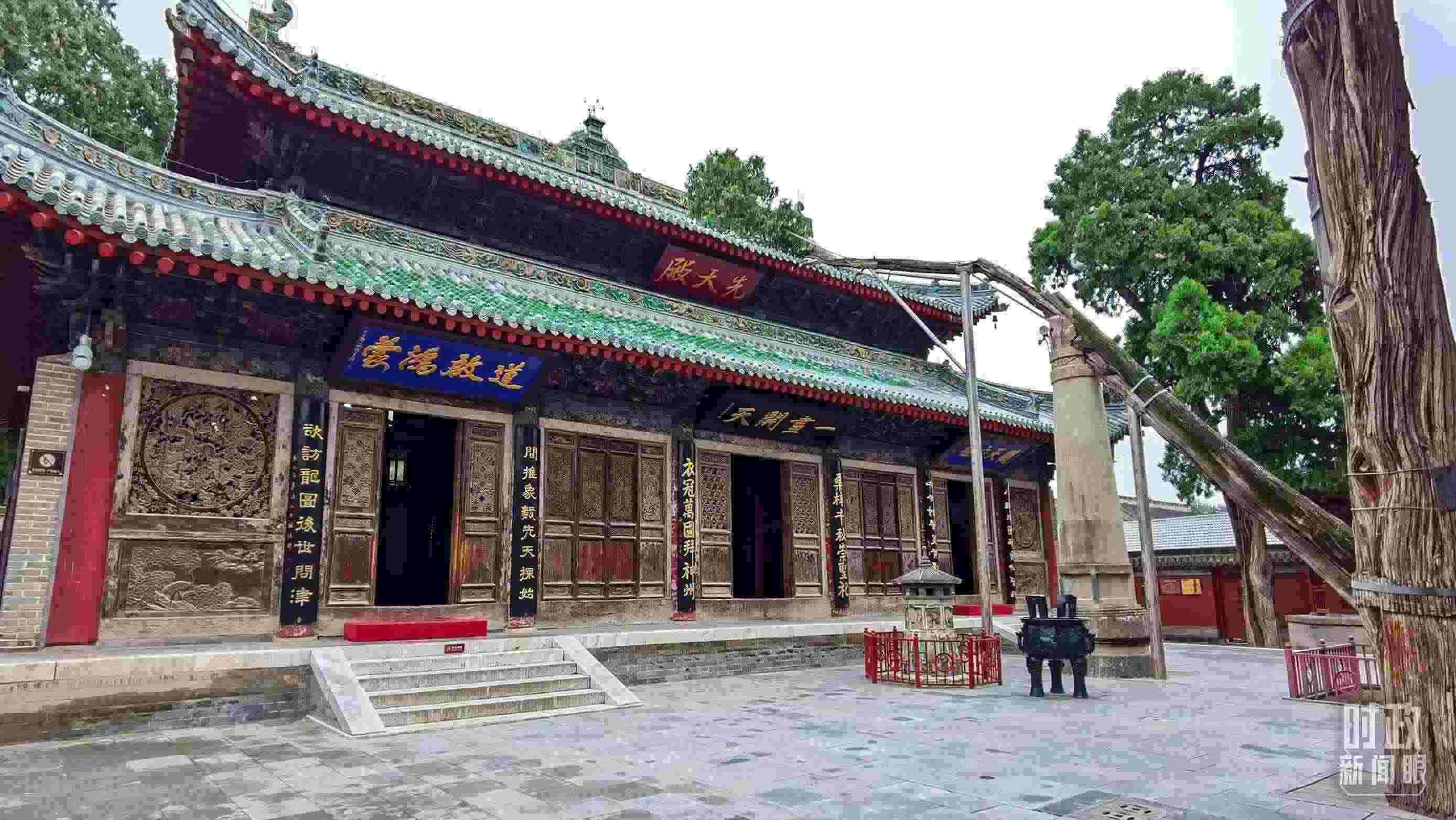 △ 伏羲廟。（總臺(tái)央視記者郭鴻拍攝）