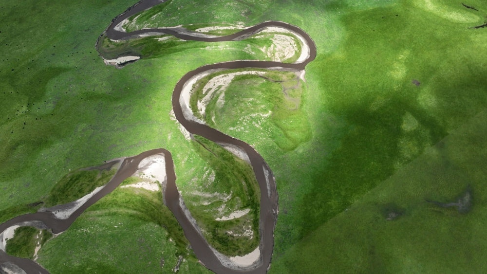 2023年7月6日在甘肅省甘南藏族自治州瑪曲縣拍攝的阿萬倉濕地景色（無人機照片）?，斍鷿竦卣嫉?62萬畝，是黃河上游重要的水源涵養(yǎng)區(qū)和生態(tài)功能區(qū)，被譽為“黃河之腎”。