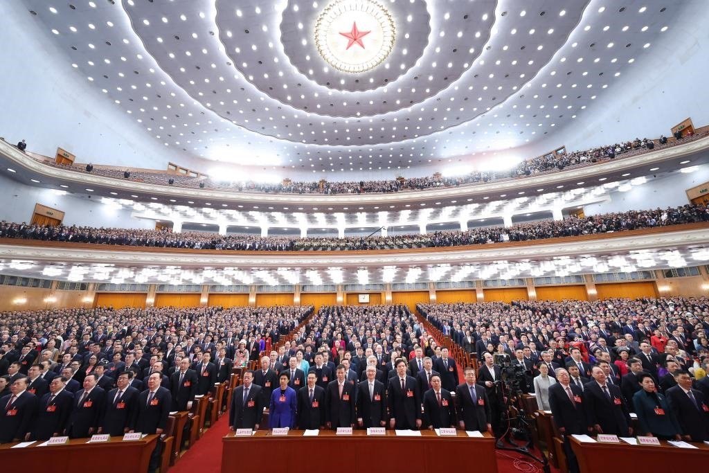 2024年3月5日，第十四屆全國(guó)人民代表大會(huì)第二次會(huì)議在北京人民大會(huì)堂開(kāi)幕。新華社記者 黃敬文 攝