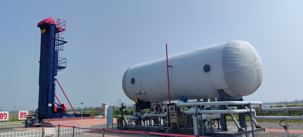 2024年8月30日，勝利油田萊113區(qū)塊CCUS項目現(xiàn)場。新華社記者 陳國峰 攝