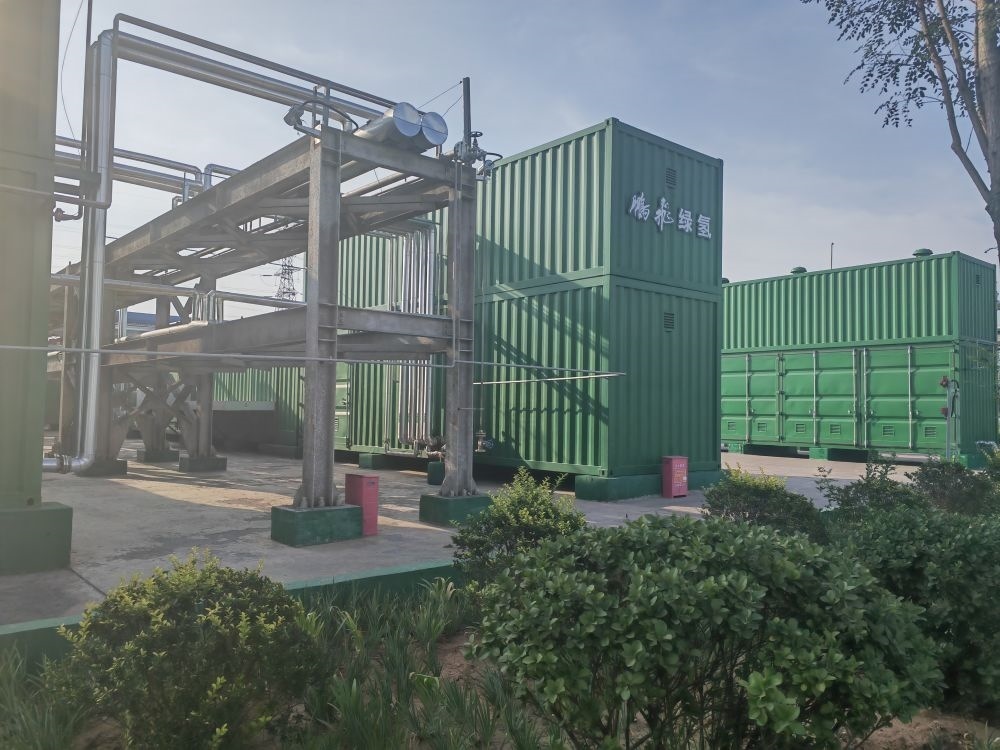 2024年9月4日，位于鵬飛集團的電解水制氫項目。新華社記者 王勁玉 攝