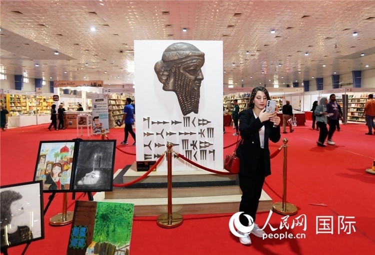 展廳一角。人民網(wǎng)中東中心分社奧馬爾·哈利勒攝