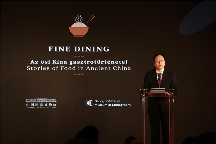 中國國家博物館副館長楊帆致辭。圖片由中國駐匈牙利大使館提供。