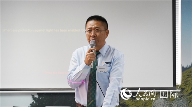 碩豐集團(tuán)董事長孫曉棟發(fā)言。 人民網(wǎng) 張茜攝