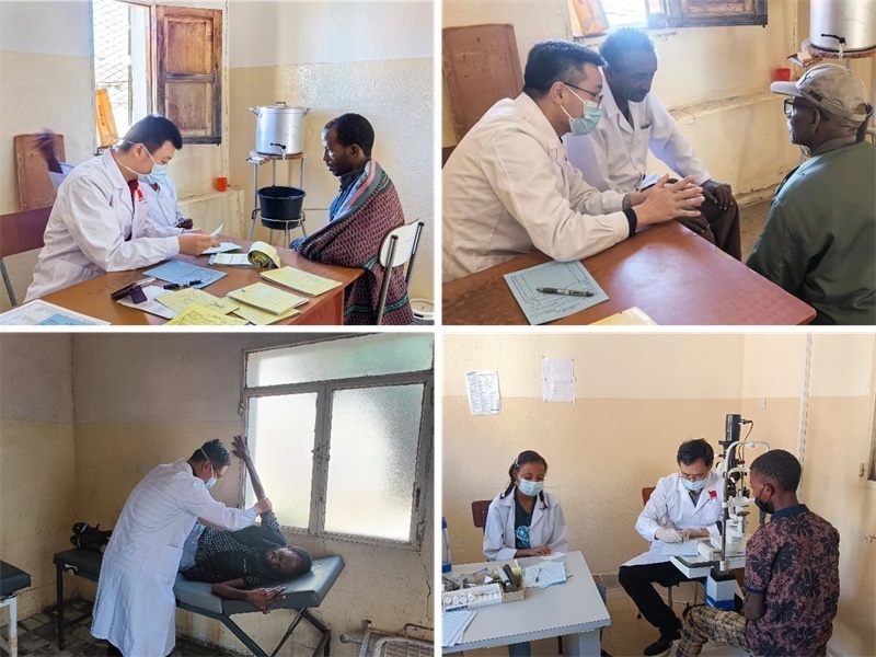 中國第17批援厄立特里亞醫(yī)療隊(duì)在科倫醫(yī)院開展巡診活動(dòng)。中國第17批援厄立特里亞醫(yī)療隊(duì)供圖