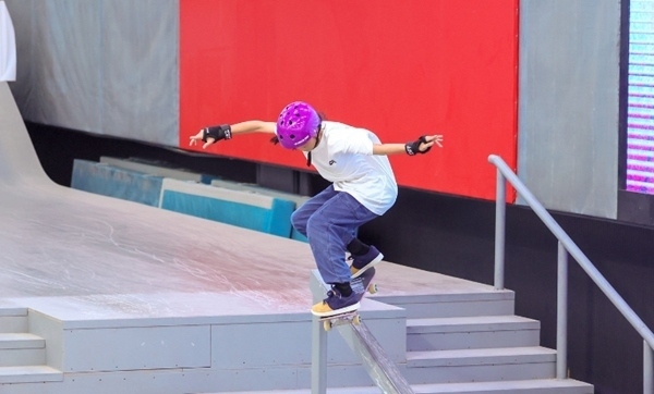 崔宸曦在比賽中。賽事組委會(huì)供圖